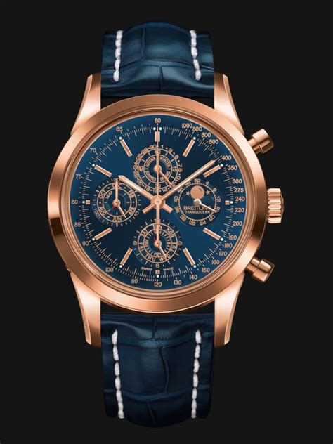 breitling rose gold blue|Breitling rose gold limited edition.